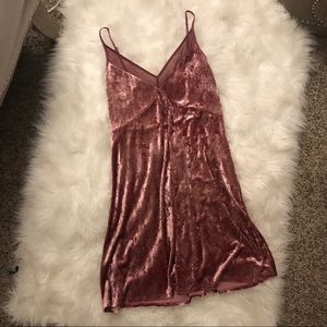 Pink Velvet Dress